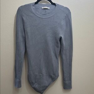 //ABERCROMBIE & FITCH// Ribbed Blue Sweater Body Suit